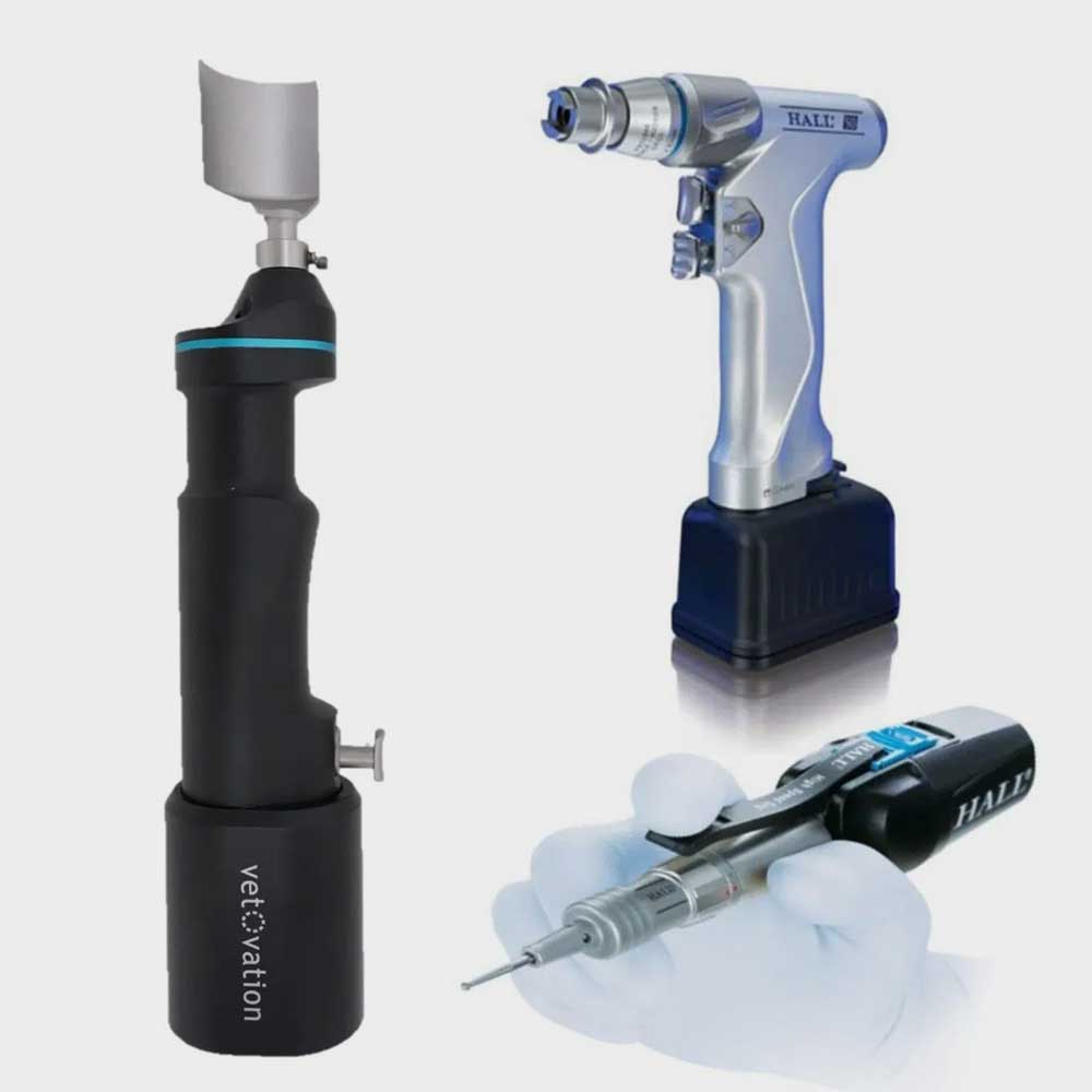 Battery-powered orthopedic instrument for veterinary use
